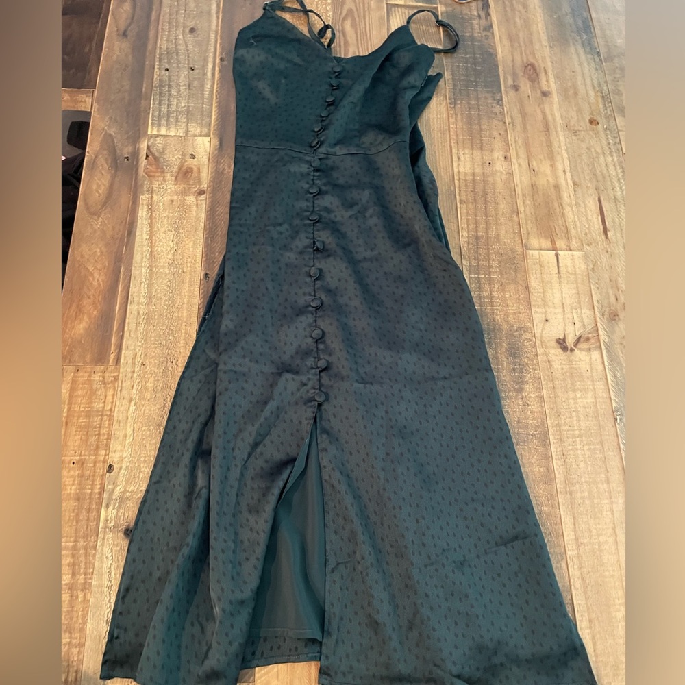 This is a green long dress from Abercrombie and Fitch. Size XXS.